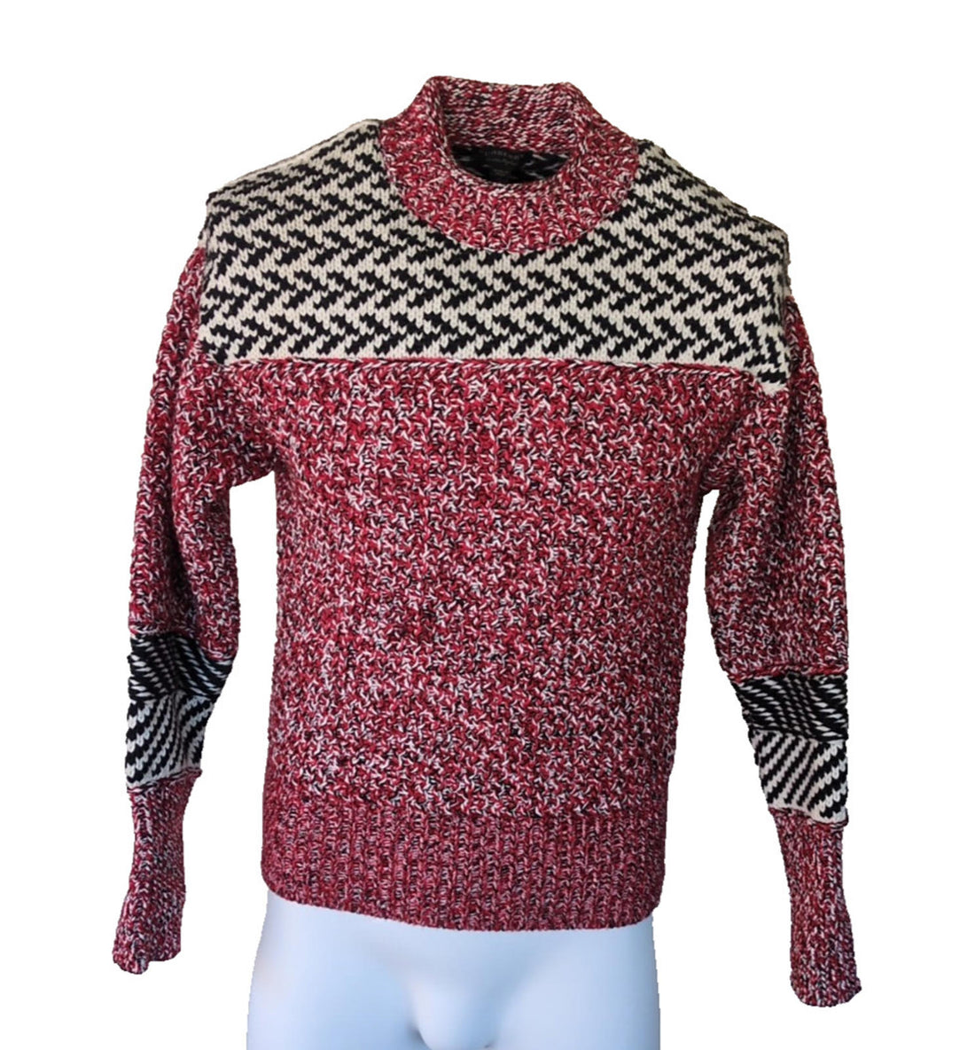 Burberry Mens Runway Jumper Cotton Wool Cashmere Italy S Small IT 48 UK 38" Ches