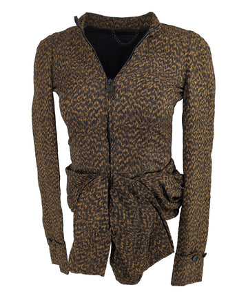 Burberry Jacket UK 6 Runway Italy US 4 IT 38 XS Silk Bow Waist Detail Prorsum