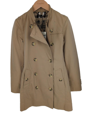 Burberry Trench Coat UK 4 Kensington US 2 IT 36 Honey Unfinished Mid