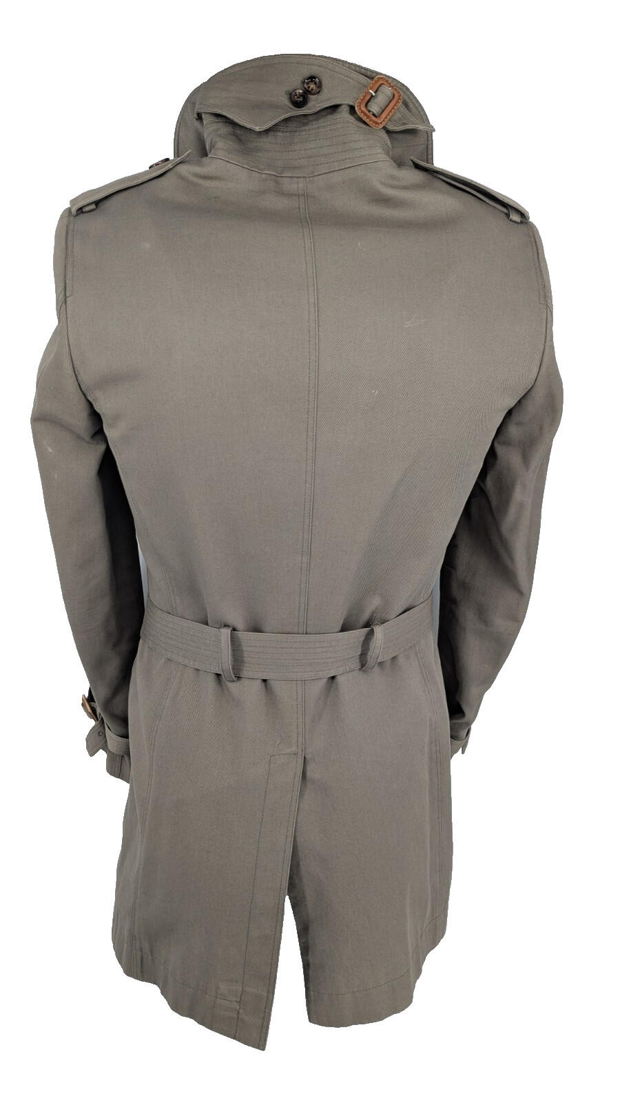 Burberry Prorsum Jacket IT 46 S XS Vintage Trench Coat Brown Cotton