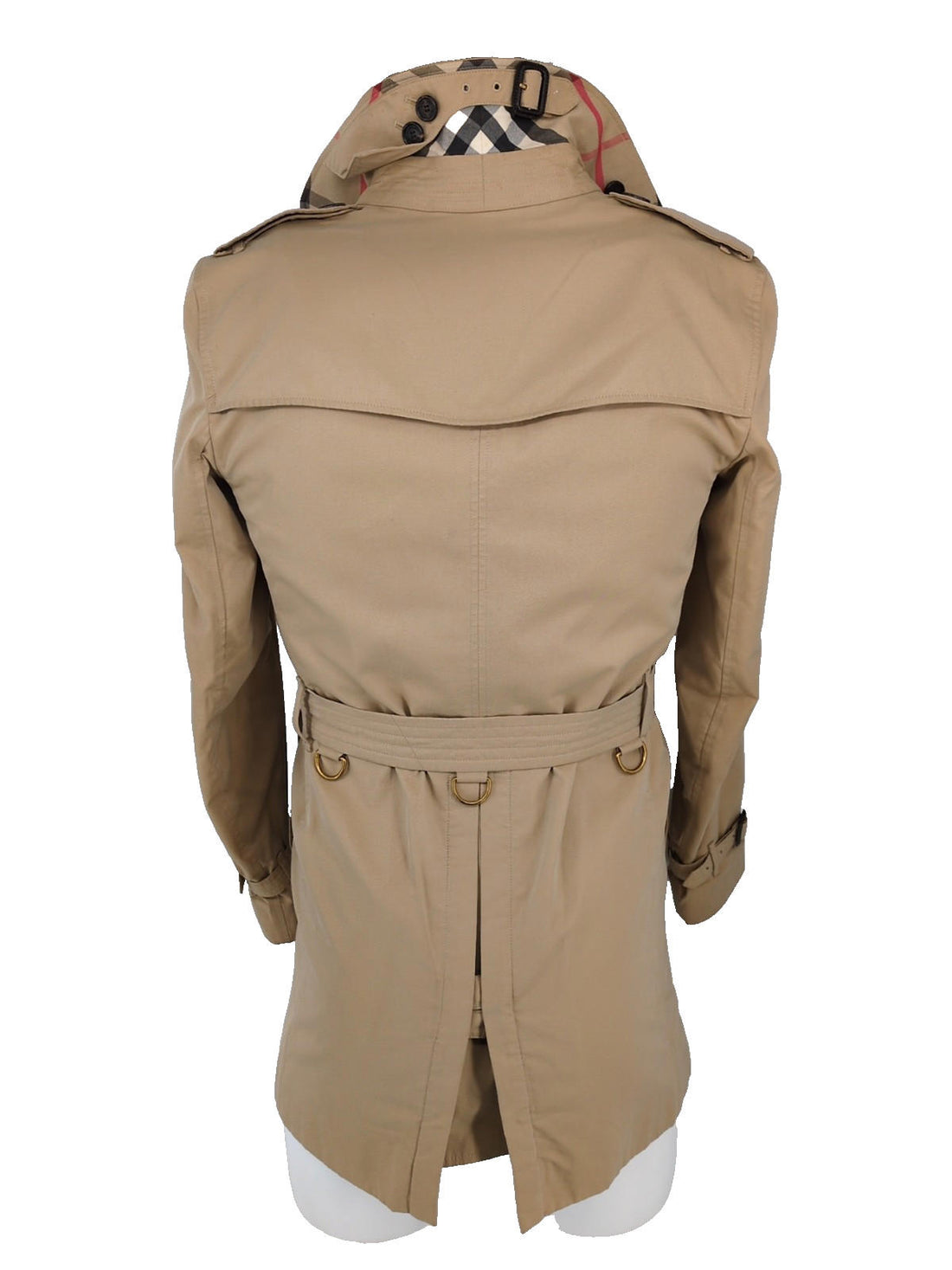 Burberry Trench Coat IT 44 Kensington Honey XS 34" Chest Mid Length XS