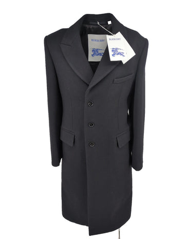 Burberry Overcoat Small IT 50 M Medium Black Wool 40" Chest Coat £2490 Retail
