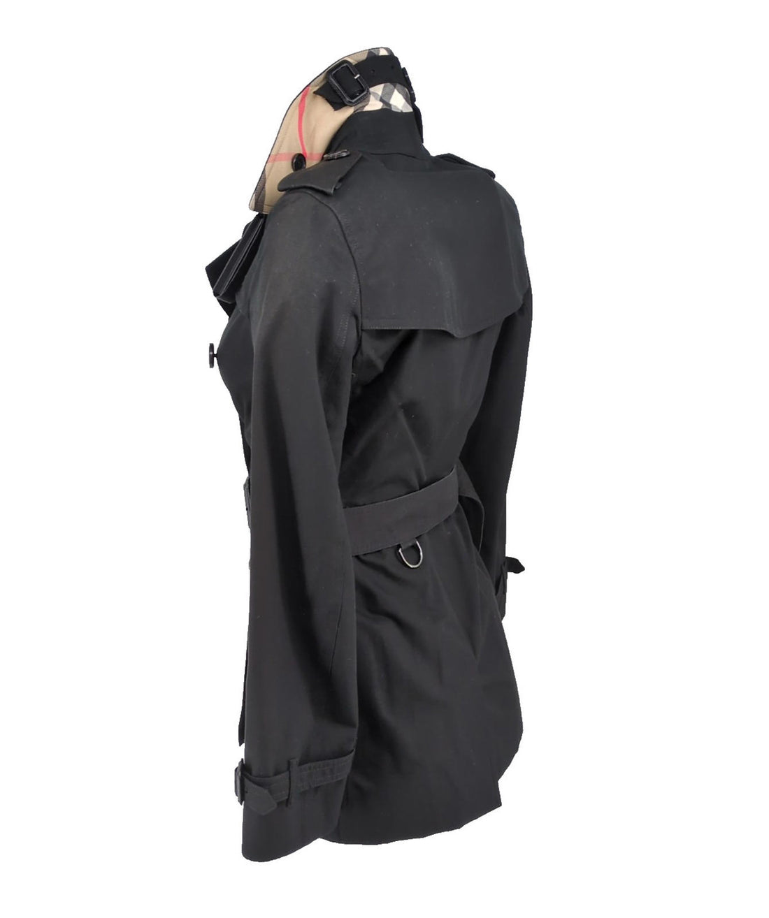 Burberry Trench Coat 2 Kensington Black XS US 0 XXS Short