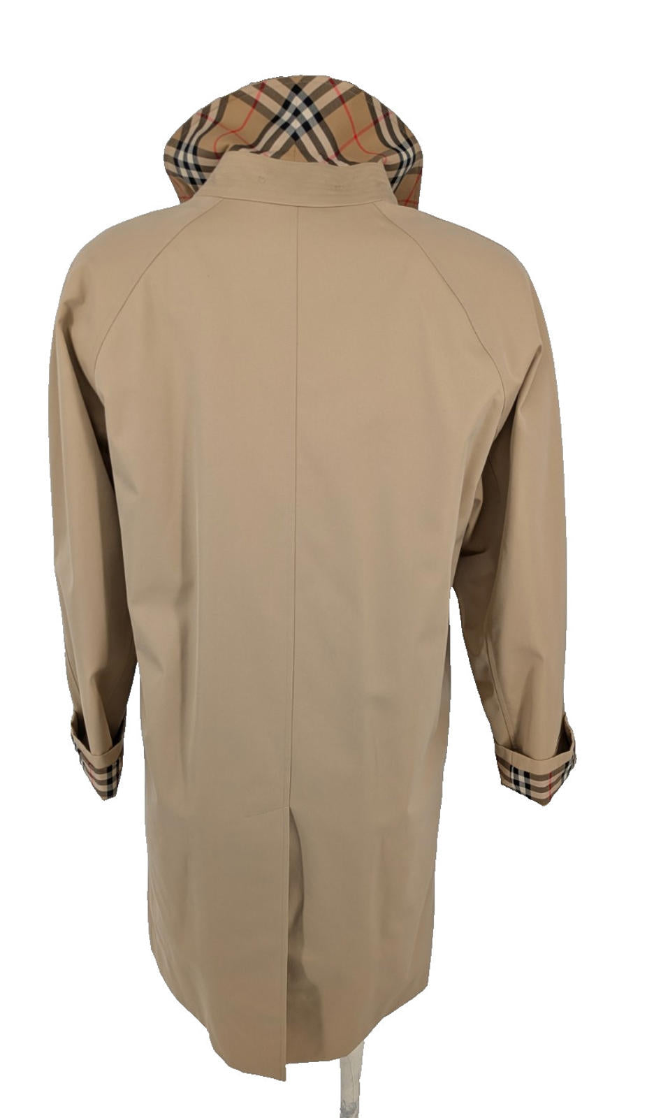 Burberry Car Coat Camden UK 10 US 8 Cotton Check Honey BNWT Medium Beige Trench