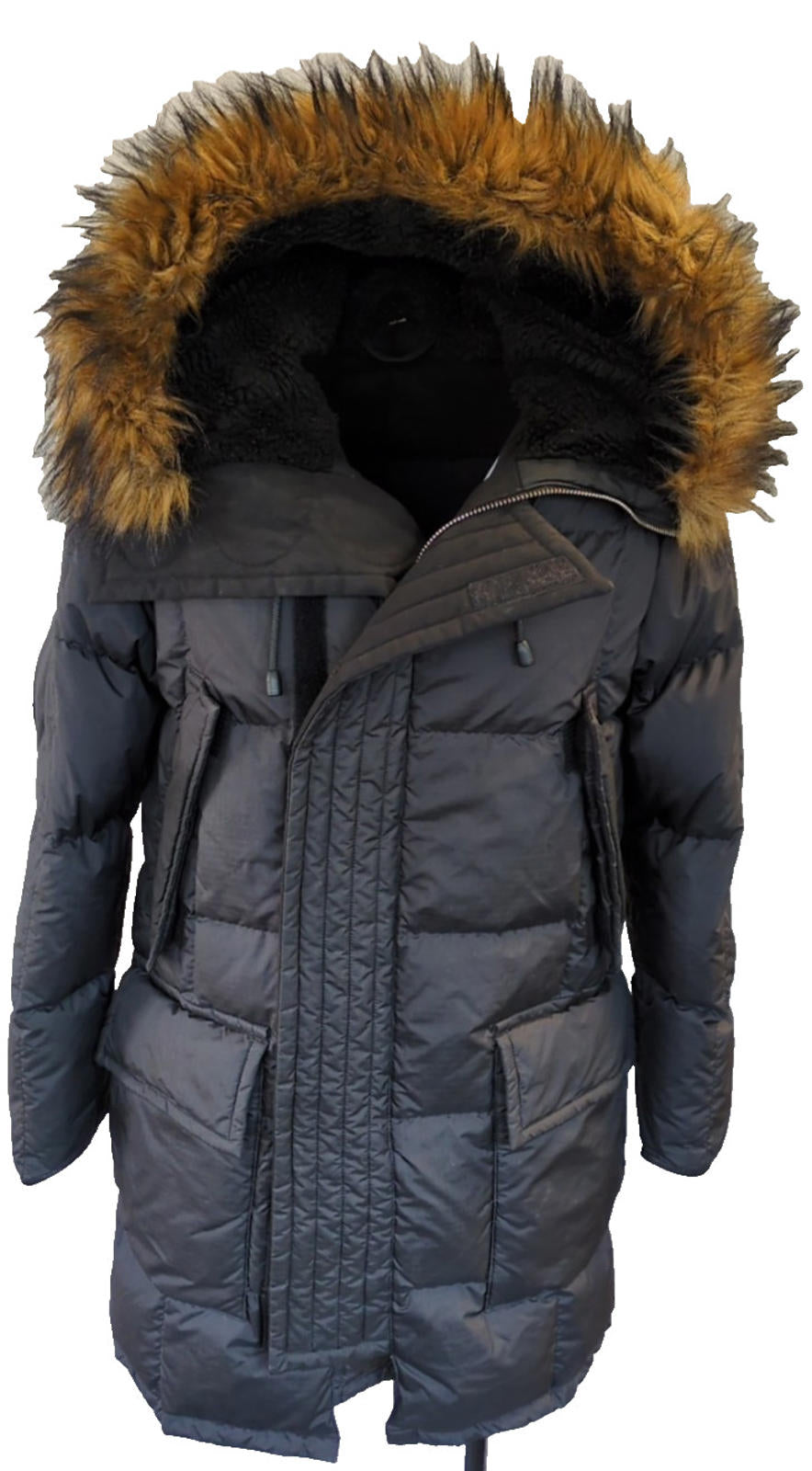 Burberry Puffer Coat Small IT 48 UK 38" Chest Black Men Goose Down Puffer S