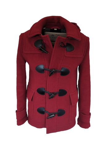 Burberry The Plymouth Mens Wool Duffle Coat IT 44 34" Chest XS XXS