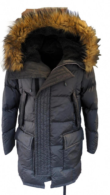 Burberry Puffer Coat Small IT 48 UK 38" Chest Black Men Goose Down Puffer S