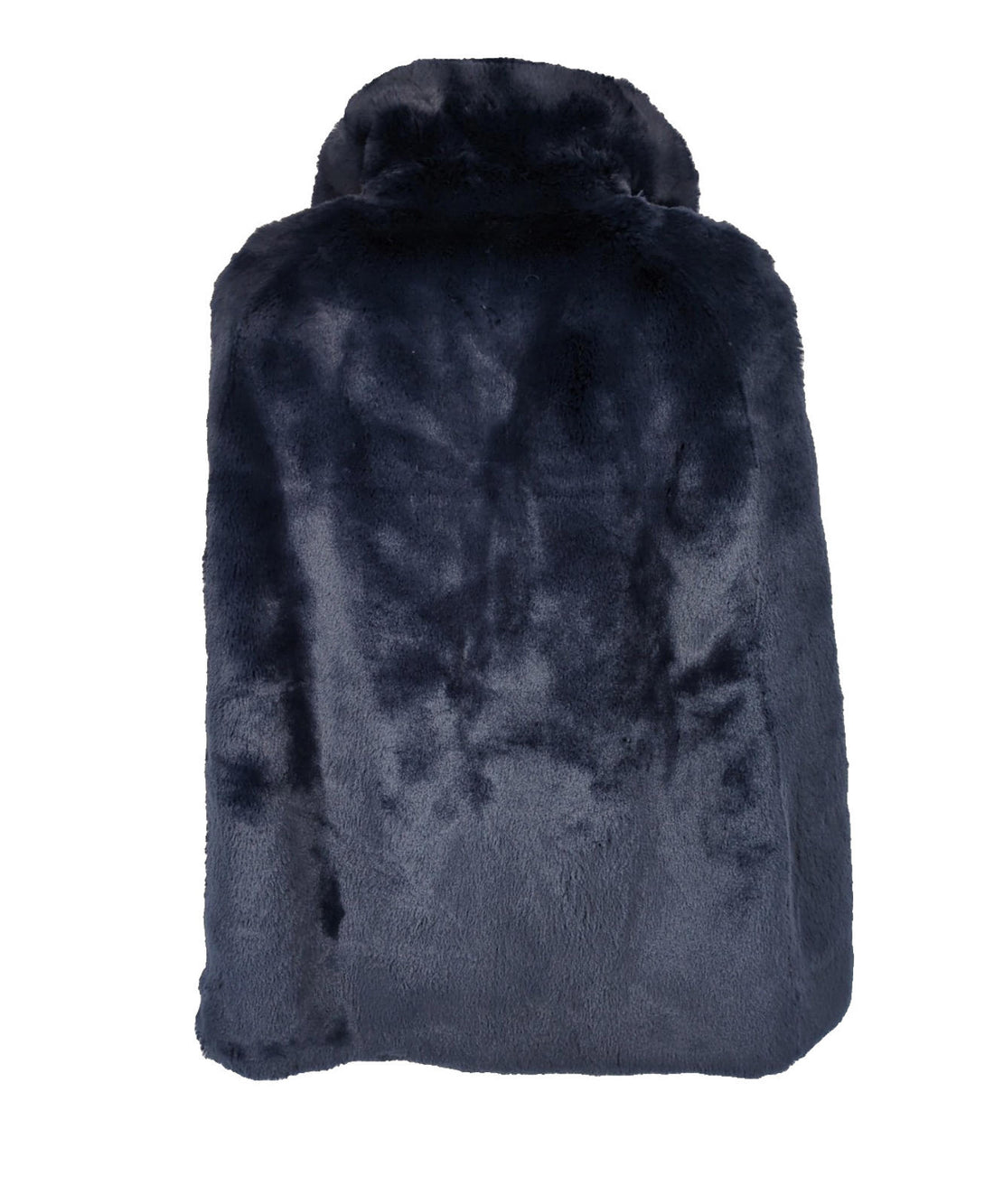 Burberry Cape Faux Fur Italy BNWT One Size XS S Small Navy Nova Check