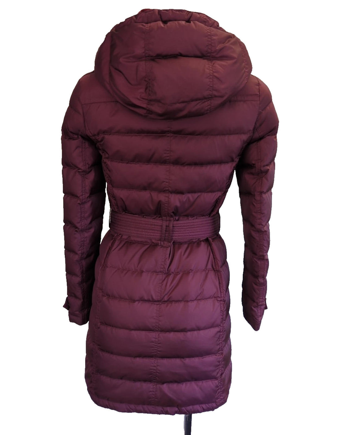 Burberry Puffer Jacket XS 6 UK 4 USA Coat Duck Down Hood