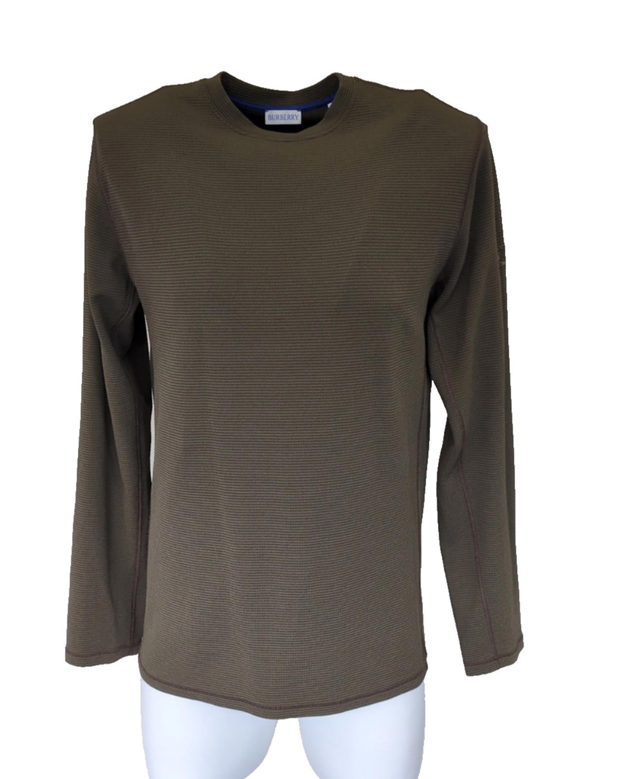 Burberry Long Sleeved Top M Medium Brown