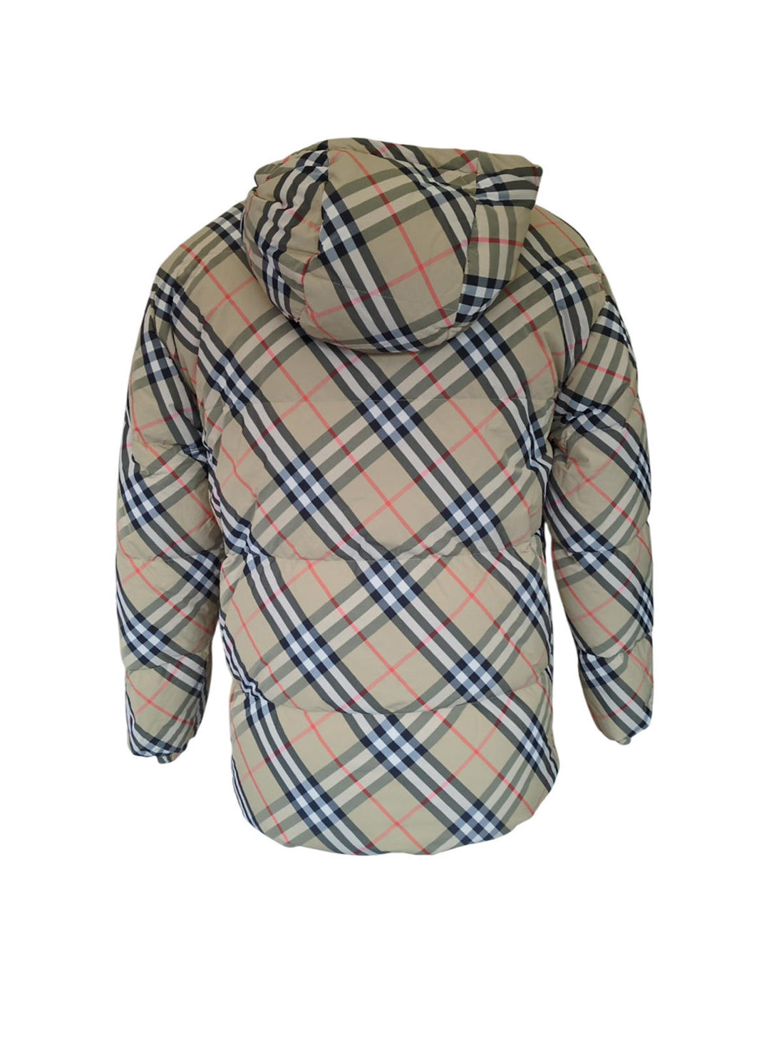 Burberry Puffer Jacket Goose Check Black Reversible XS Extra Small 2025 New £1590