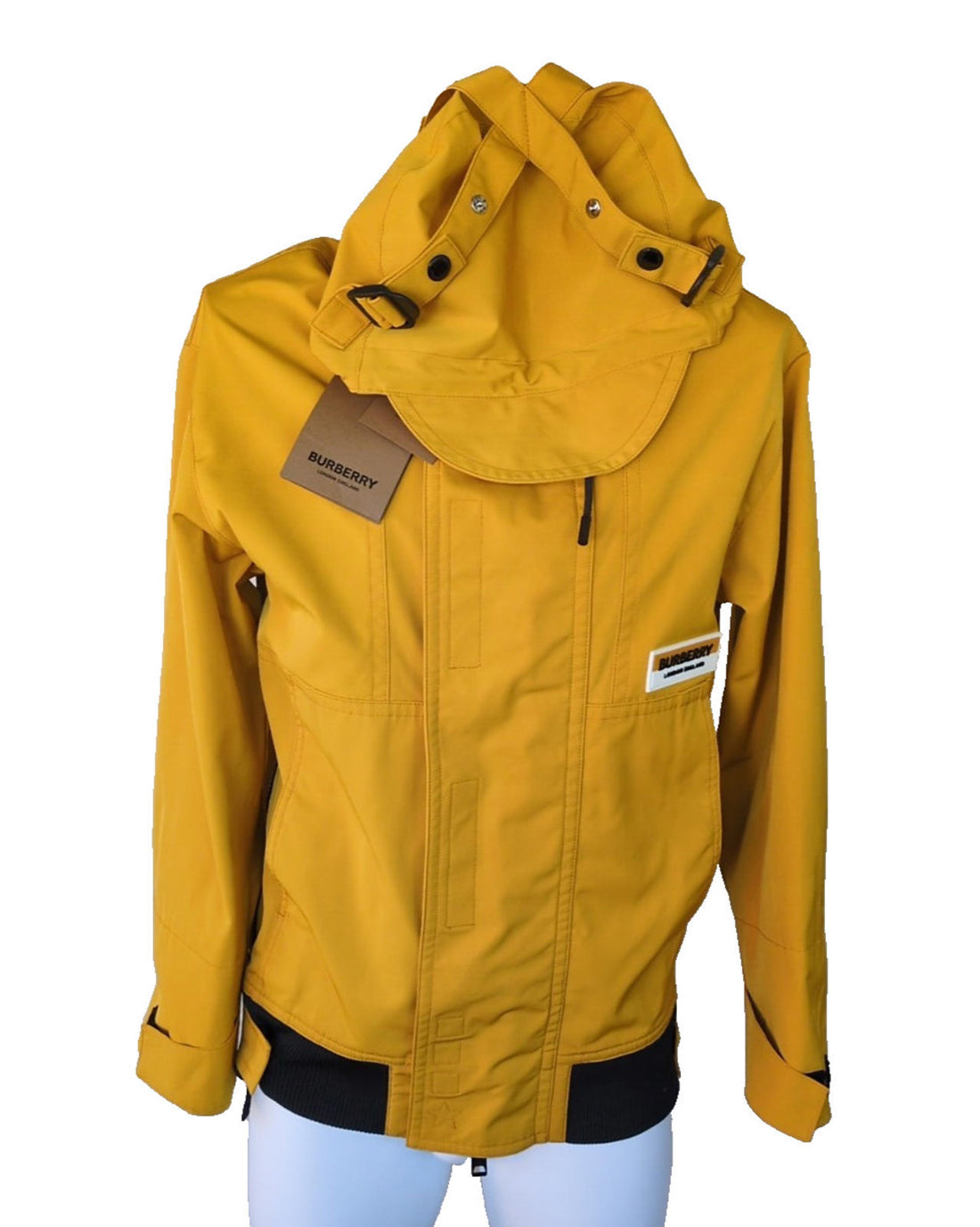 Burberry Waterproof Jacket XS IT48 Coat Waterproof Logo Applique Technical Small