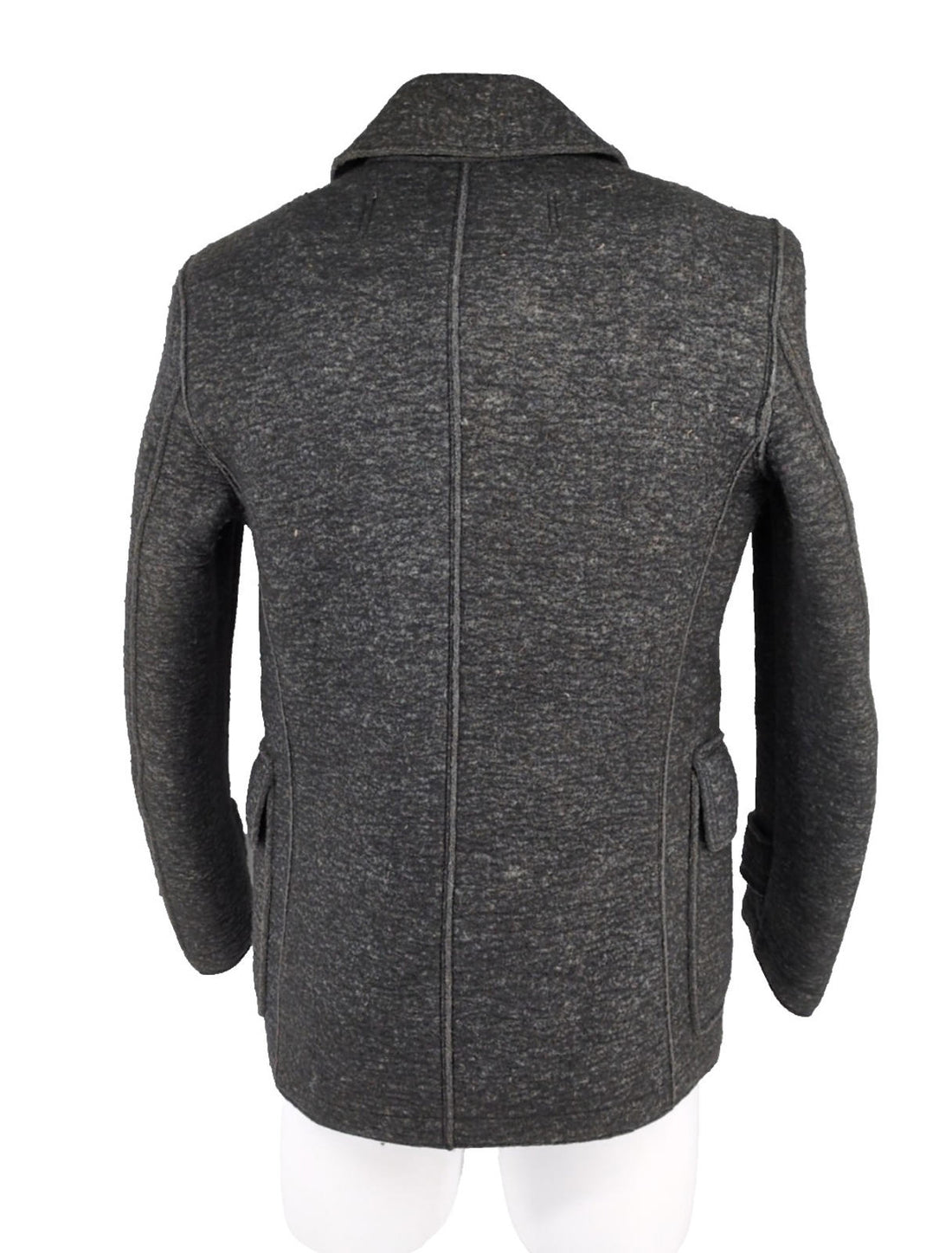 Burberry Overcoat IT 50 M Wool Pea Coat UK 40" Chest Felt Porter Jacket Italy