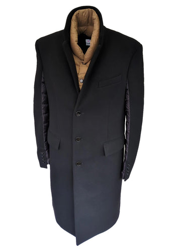 Burberry Overcoat IT 50 UK 40" Chest M Medium Black Goose Puffer Runway