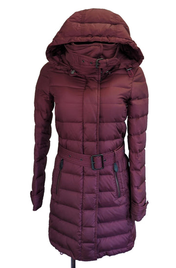 Burberry Puffer Jacket XS 6 UK 4 USA Coat Duck Down Hood