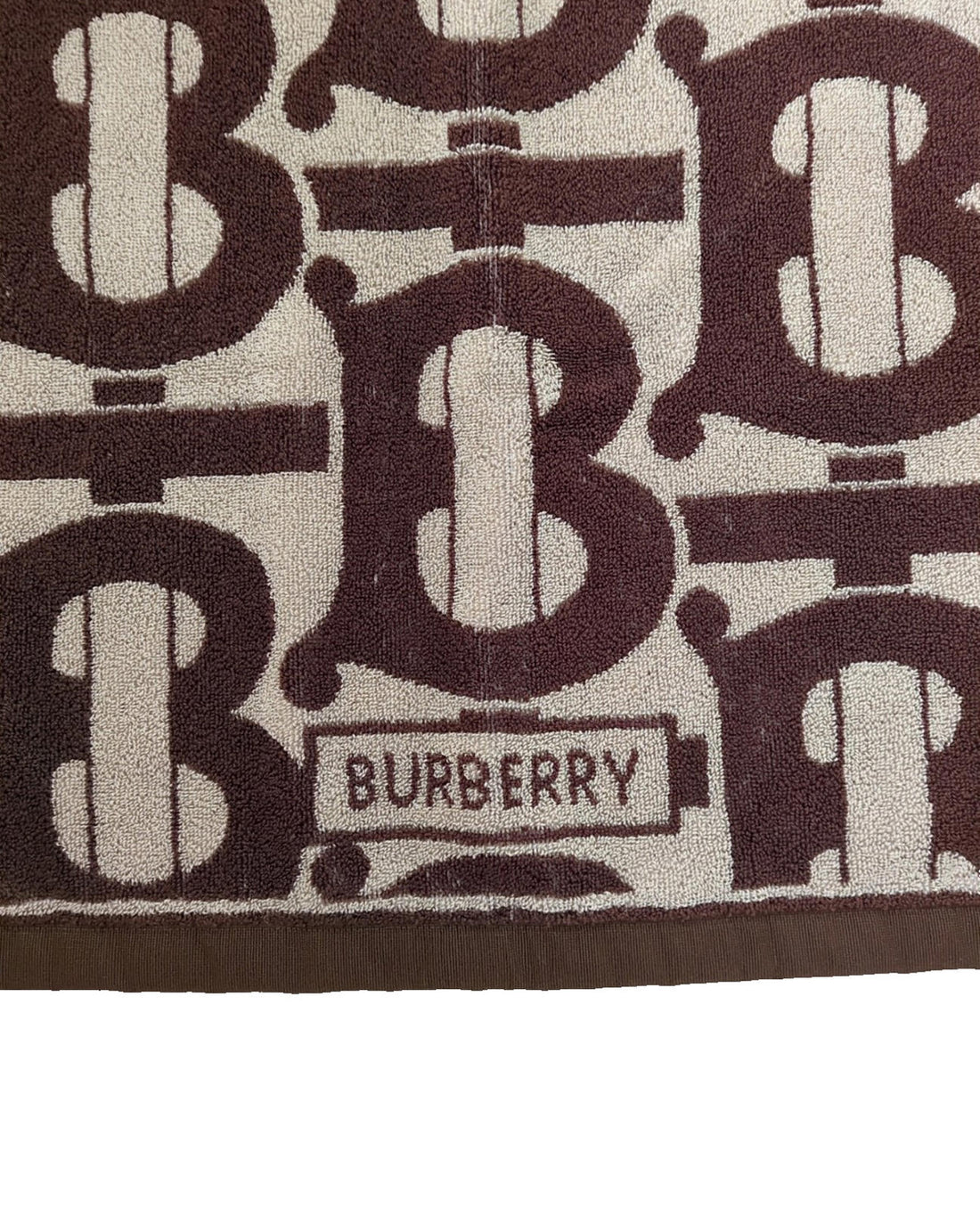 Burberry TB Monogram Jacquard Towel Beach Bath 178 x 95