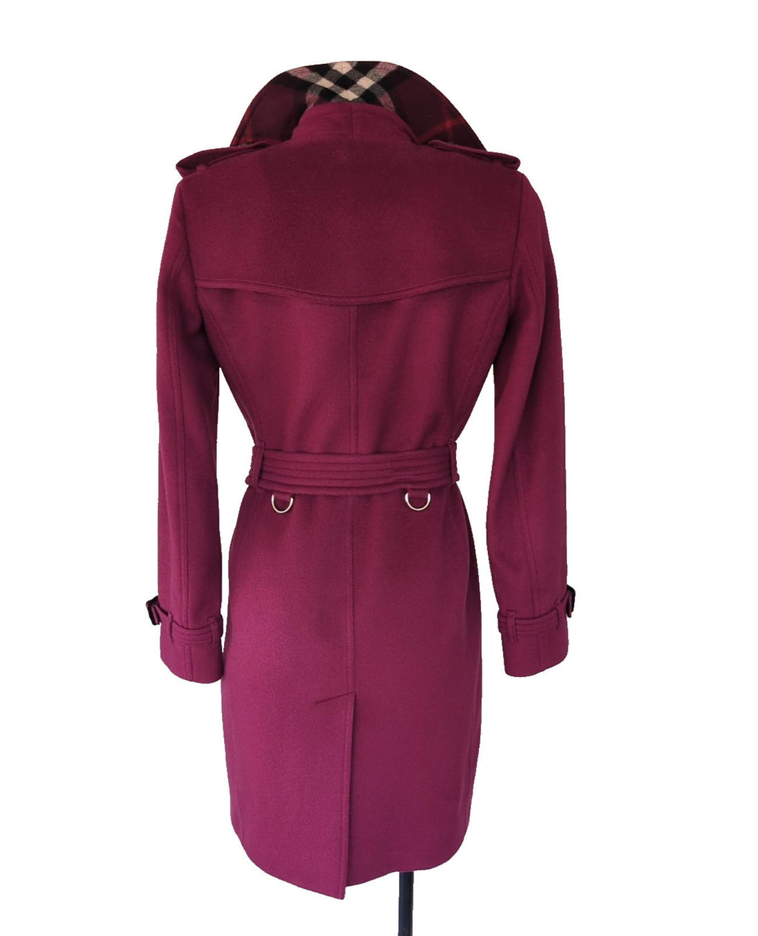 Burberry Trench Coat UK 4  Sandringham Wool & Cashmere USA 2 IT 36 XS