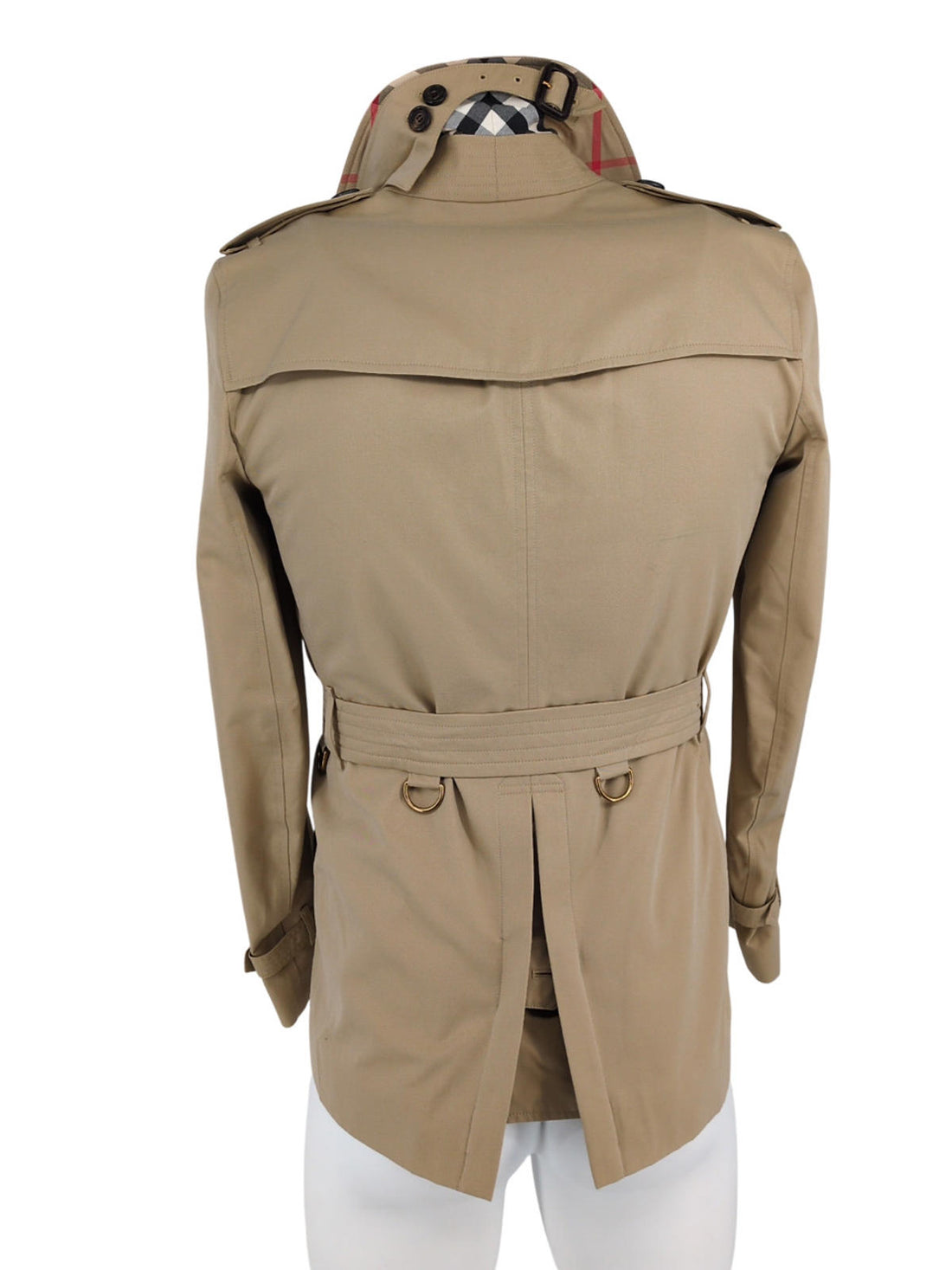 Burberry Trench Coat Kensington Honey IT 44 XS 34" Chest Short Length XXS
