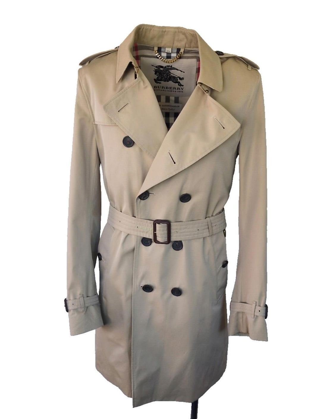 Burberry Trench Coat Sandringham XL IT 54 UK 44" Heritage Long Honey