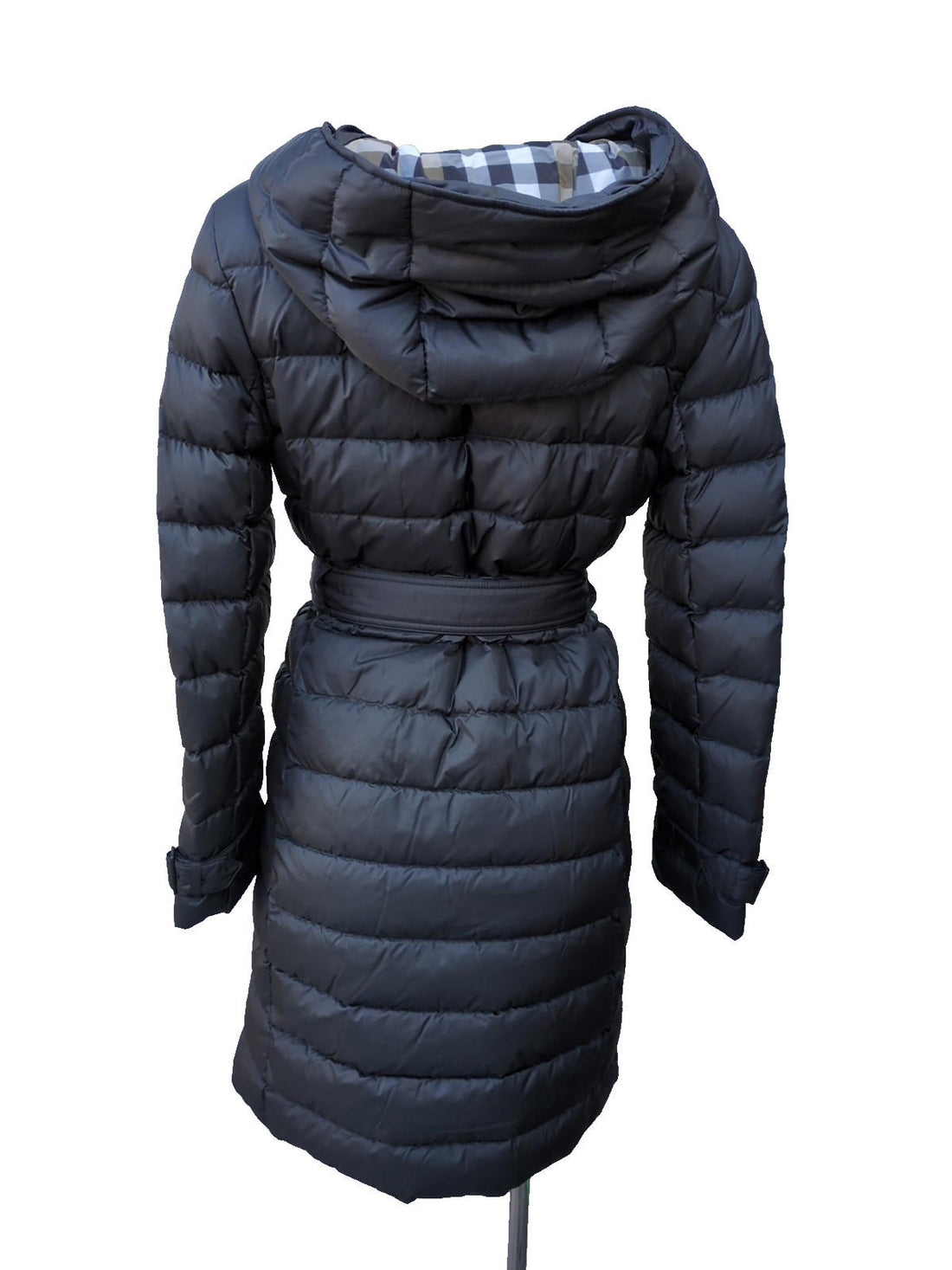 Burberry Puffer Coat Small S Small Nylon Black Hooded Witley New BNWT Trench