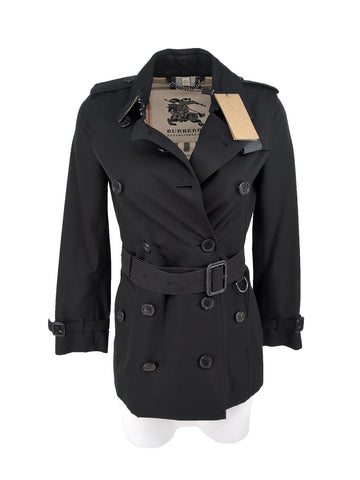 Burberry Trench Coat 2 Kensington Black XS US 0 XXS Short
