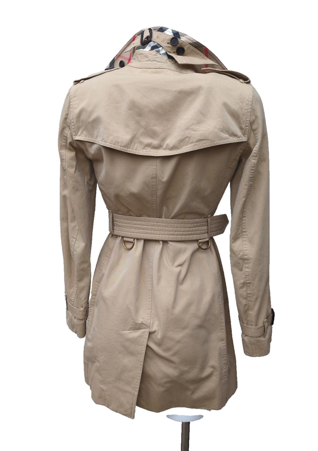 Burberry Trench Coat Size 6  Kensington Honey  USA 4 IT 38 Mid Length