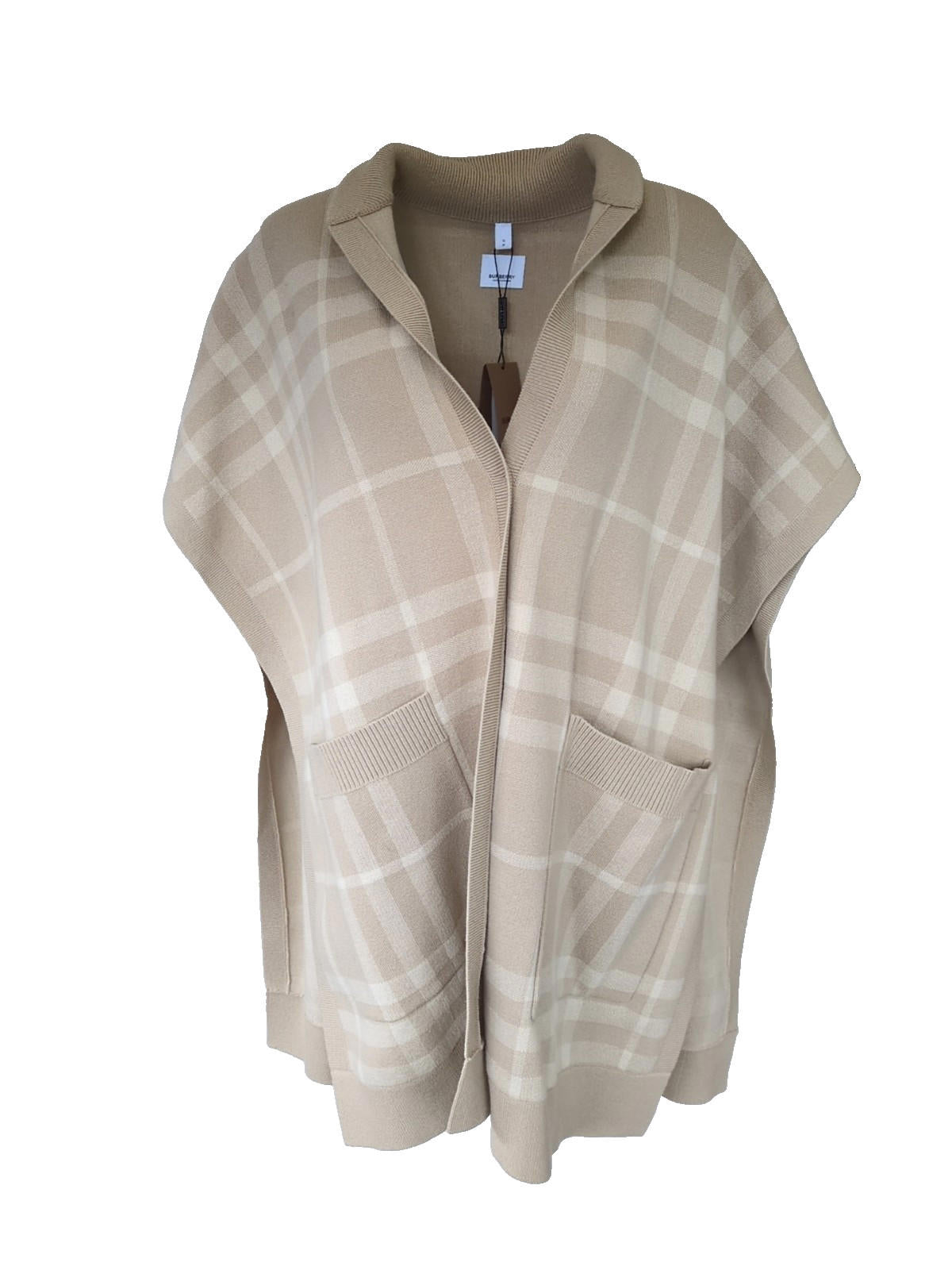 Burberry Cape Camel Wool & Cashmere Check Carly Cape BNWT