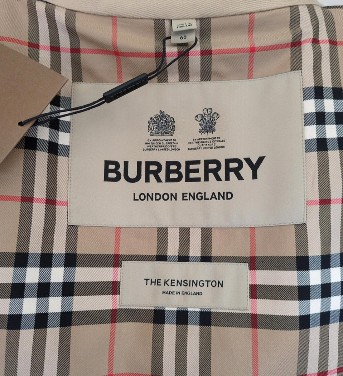 Burberry Trench Coat Kensington Honey IT 60 XL XXL 50" Chest  Mid Length New NWT