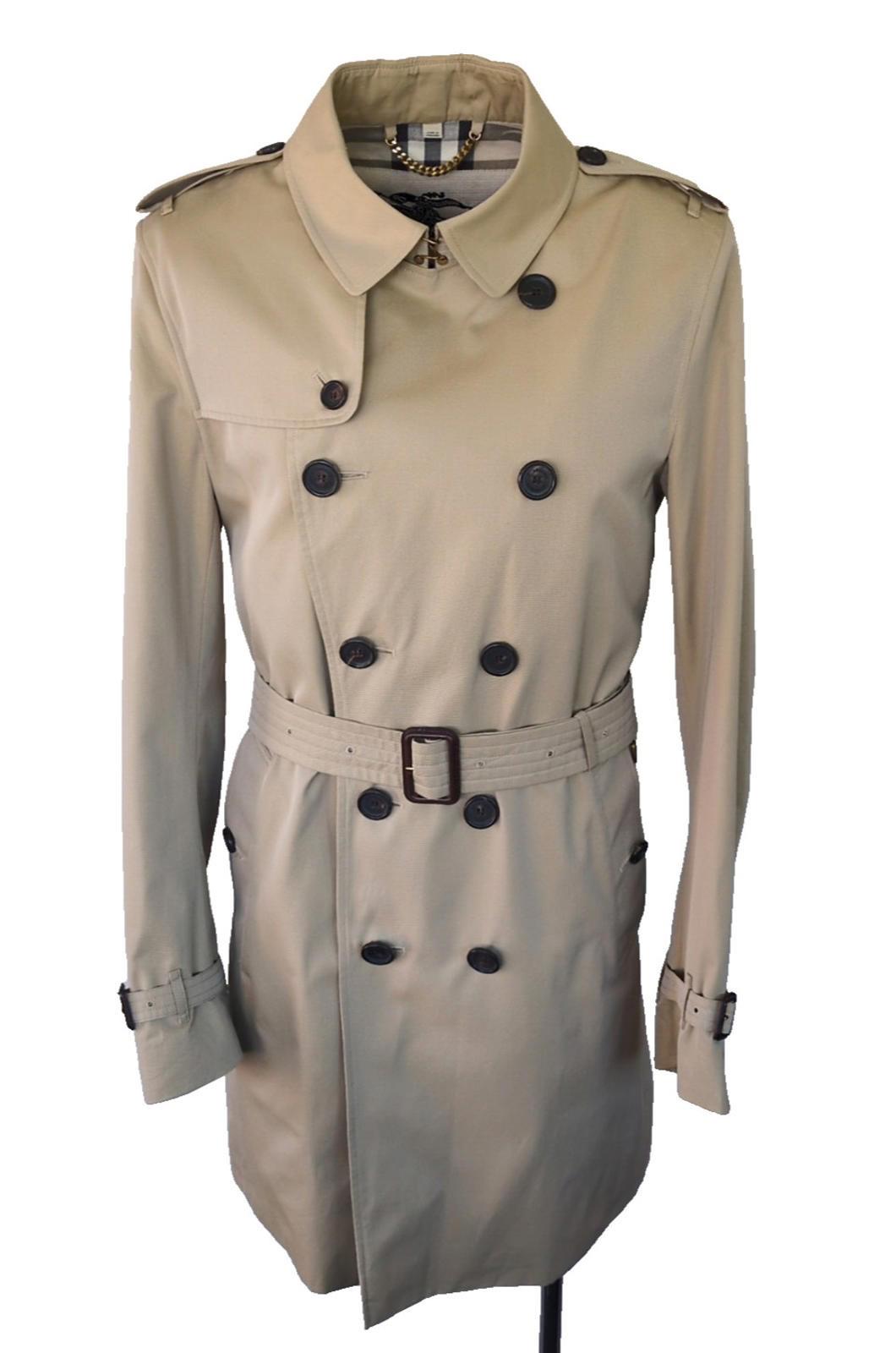 Burberry Trench Coat Sandringham XL IT 54 UK 44" Heritage Long Honey