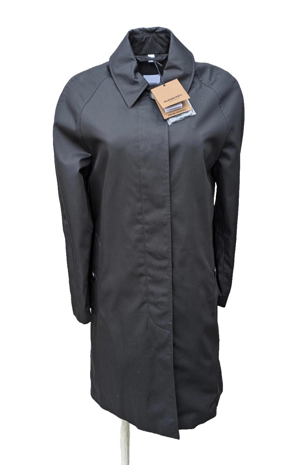 Burberry Car Coat UK 14 Clarebury Black US 12 IT 46 XS RRP £1490 New Trench