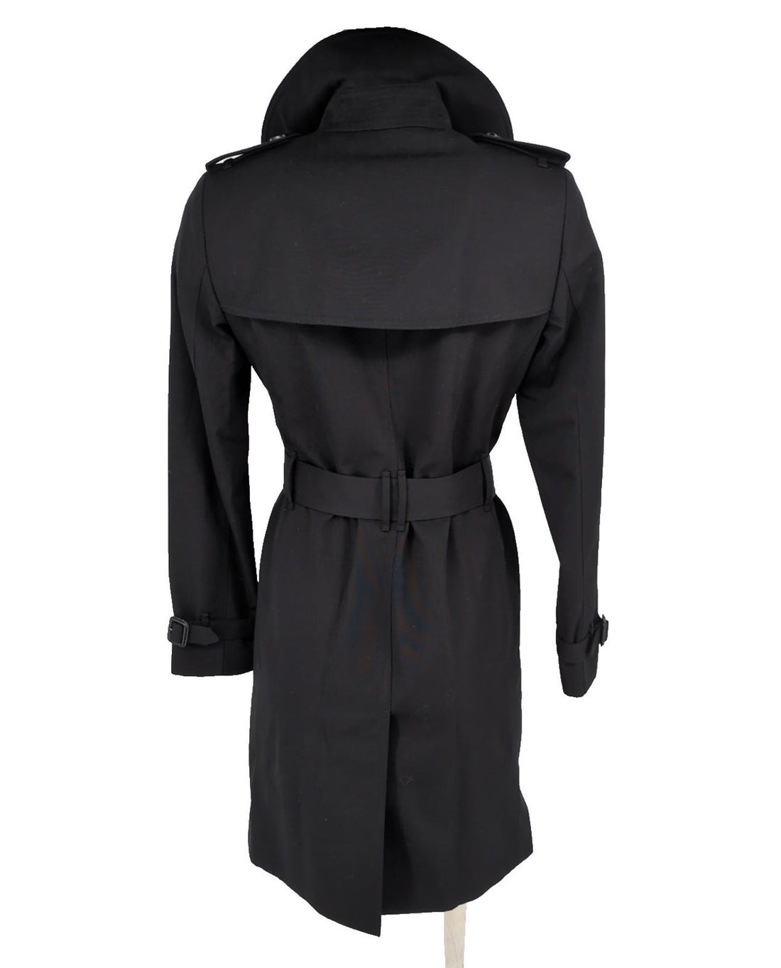 Burberry Trench Coat 6 UK Stone XS US 4 S Mid Length Harbourne Black