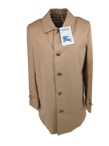 Burberry Car Coat Paddington IT 54 XL Heritage Honey Trench NWT Check Short