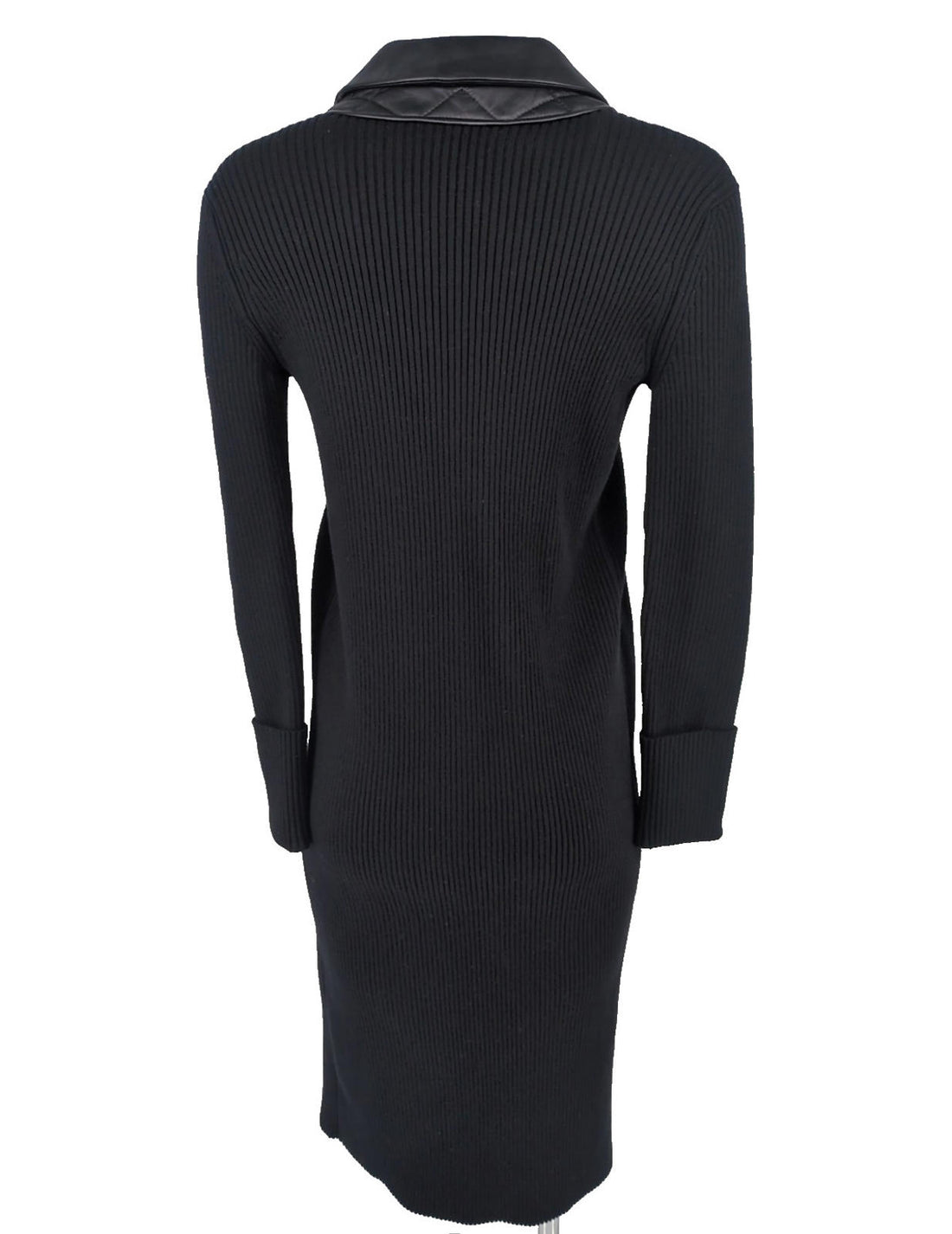 Burberry Leather Coatigan XS Cardigan Jacket Black Runway