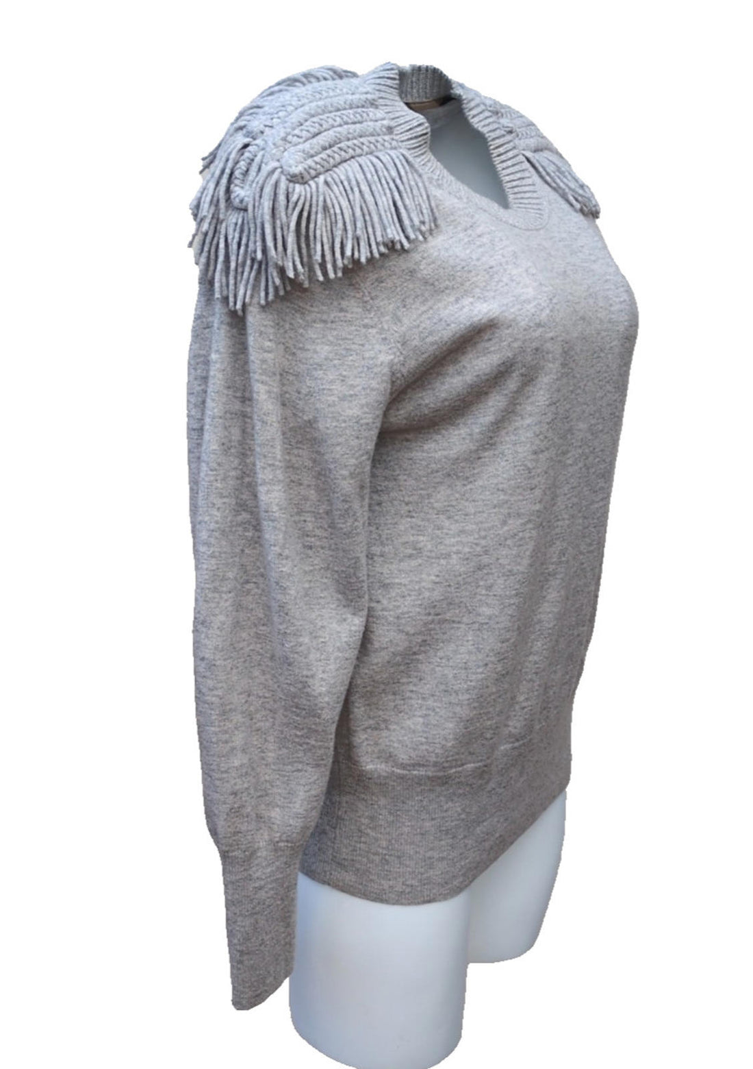 Burberry Jumper Wool & Cashmere Grey Large L UK 12 USA 10