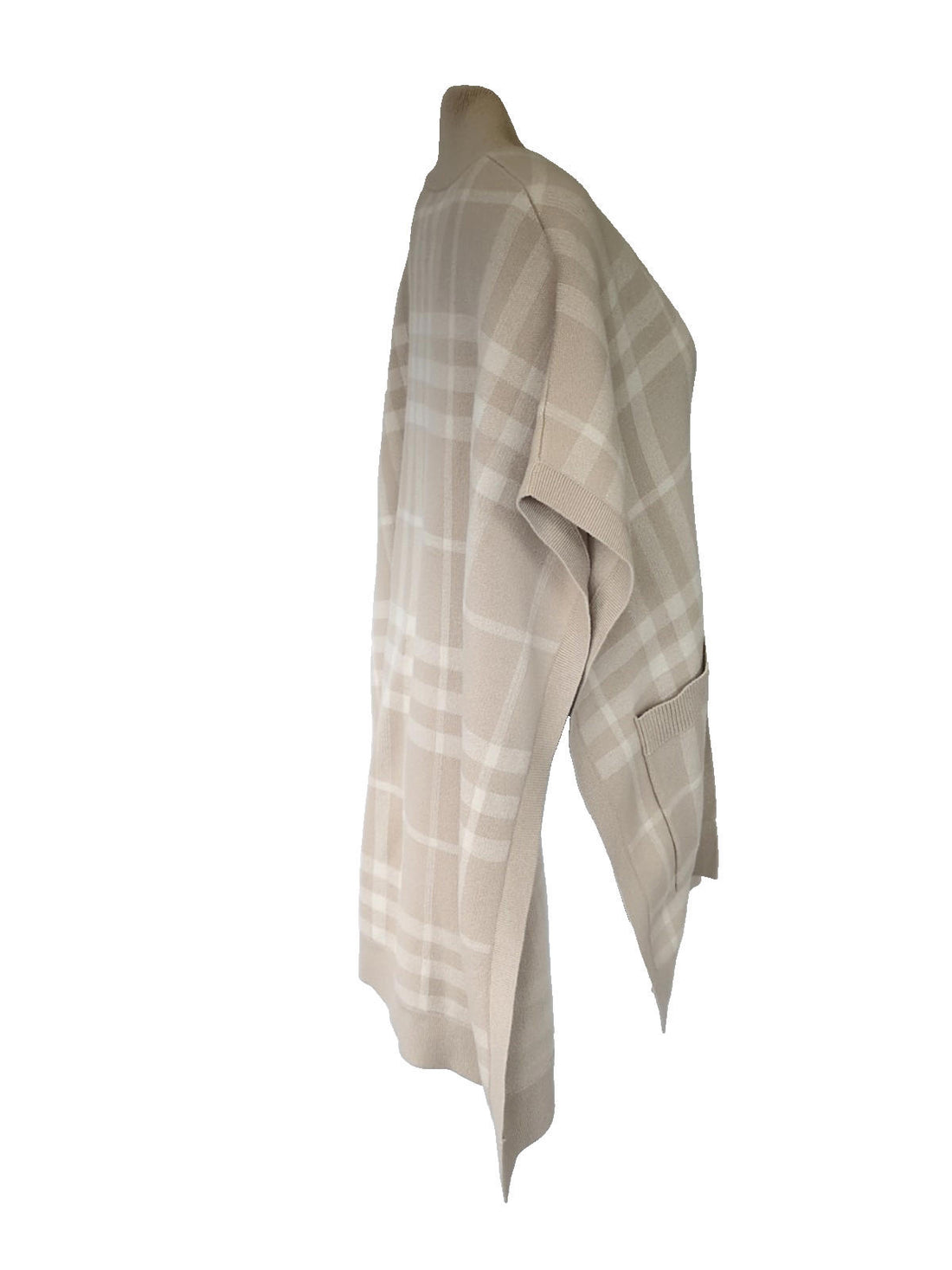 Burberry Cape Camel Wool & Cashmere Check Carly Cape BNWT