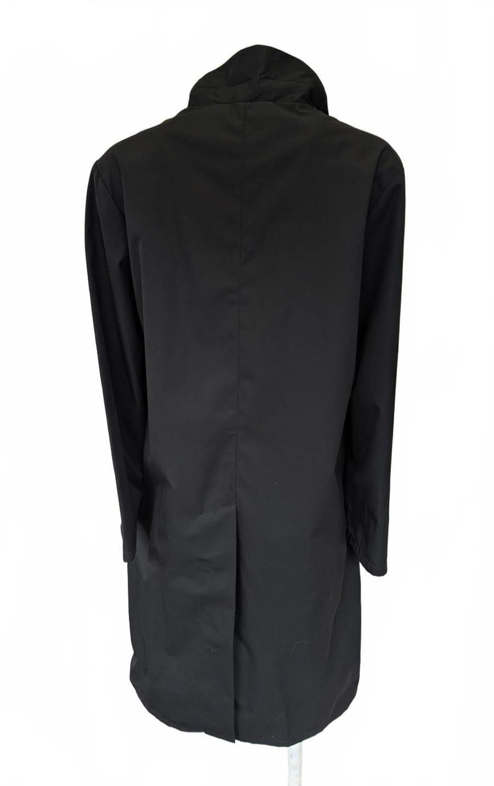 Burberry Jacket Medium M UK 10 12  Lab Coat Black Cotton Car