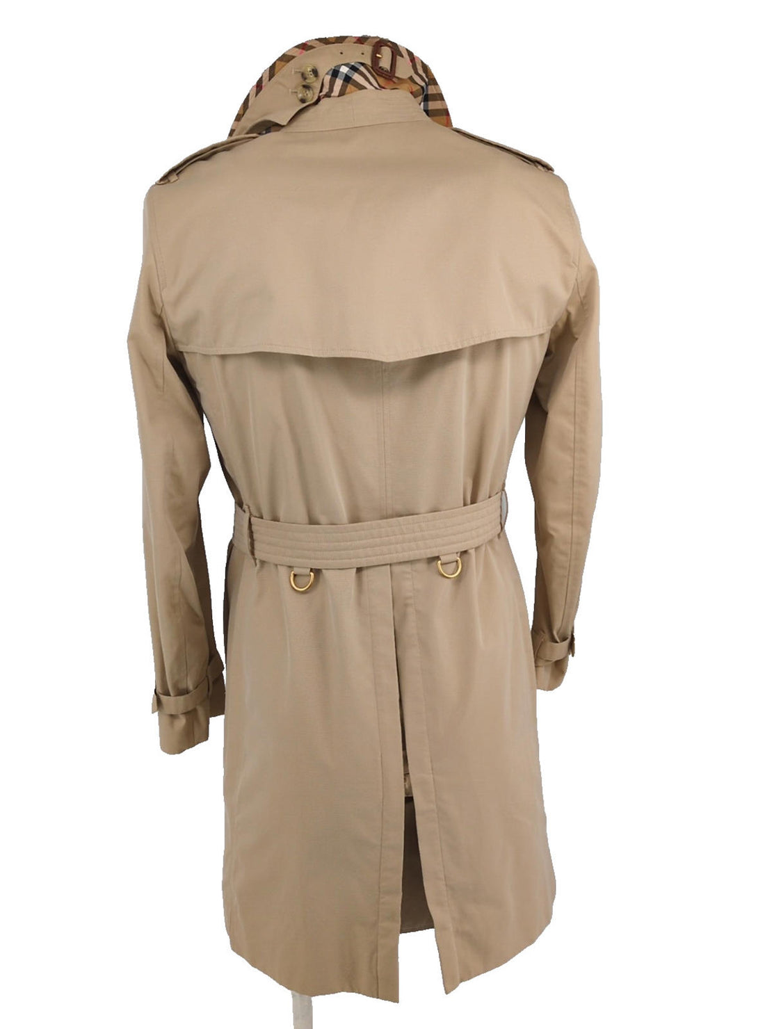 Burberry Trench Coat Kensington Honey IT 46 XS 36" Chest Mid Length