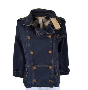 Burberry Denim Jacket UK 16 USA 14 IT 48 L XL  Blue New