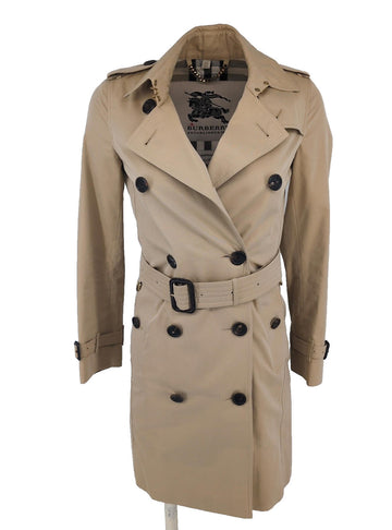 Burberry Trench Coat Size 0 Kensington Honey XS US 00 XXS Short - IT 32 Long