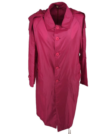 Burberry Car Coat Huntingford Italian IT 48 Plum Pink Waterproof Mens