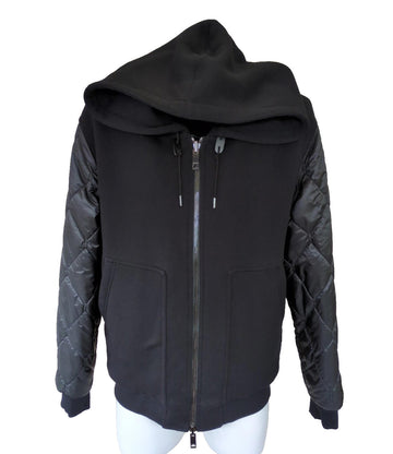 Burberry Quilted Reversible Jacket XXXL Coat Black Logo Hooded