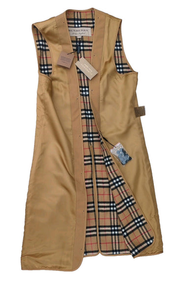 Burberry Trench Coat Lining Warmer Wool & Cashmere Kensington Chelsea Long 52 L