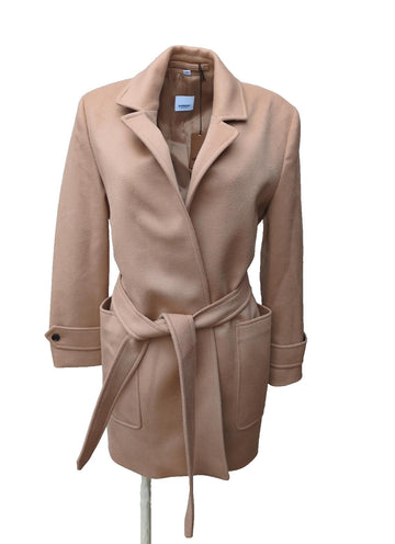 Burberry Wrap Coat UK 10 M Camel Wool & Cashmere Sherringham New Retail £1690